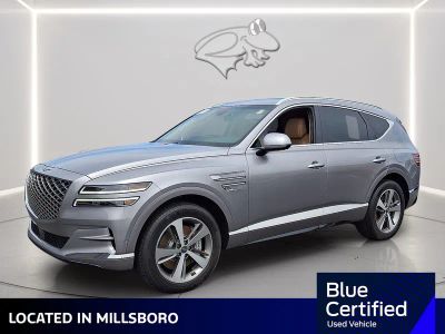 2022 Genesis GV80 2.5T AWD in Savile Silver — front three-quarter view