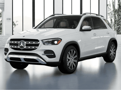 2026 Mercedes-Benz GLE 350 in Polar White — front three-quarter view