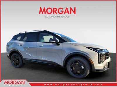 2026 Kia Sportage X-Pro Prestige in Gray — front three-quarter view