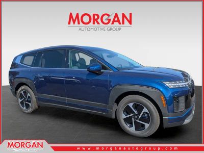 2026 Hyundai IONIQ 9 SE in Cosmic Blue — front three-quarter view