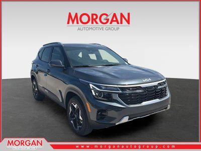 2026 Kia Seltos S in Gravity Gray — front three-quarter view