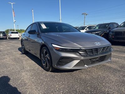 2025 Hyundai Elantra Hybrid — rear three-quarter view