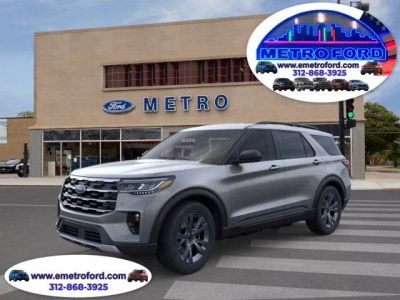 2026 Ford Explorer Active in Carbonized Gray Metallic — front three-quarter view