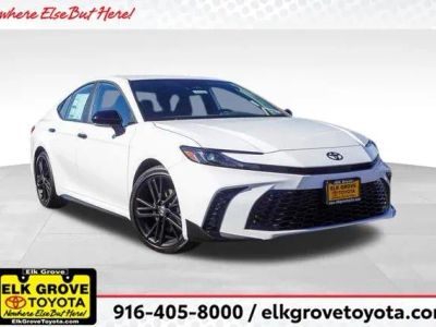 2026 Toyota Camry Nightshade in Ice Cap — front three-quarter view