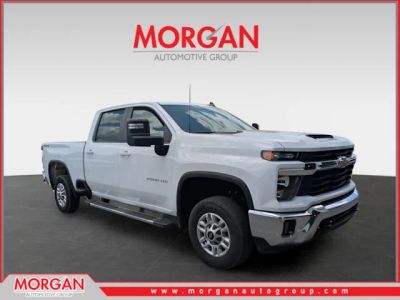 2025 Chevrolet Silverado 2500HD LT in White — front three-quarter view