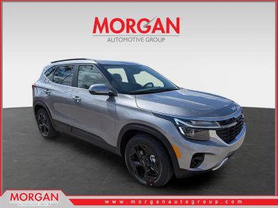 2026 Kia Seltos EX in Steel Gray — front three-quarter view