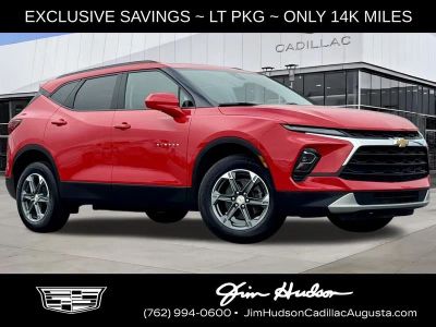 2024 Chevrolet Blazer LT in Red — front three-quarter view