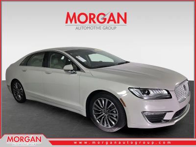 2019 Lincoln MKZ Standard in White — front three-quarter view