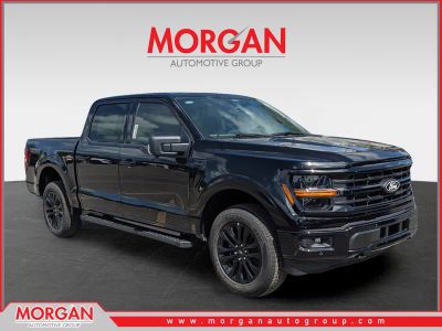 2026 Ford F-150 XLT in Black — front three-quarter view