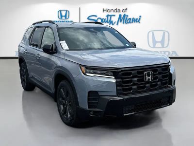 2026 Honda Pilot Sport in Sonic Gray Pearl — front three-quarter view