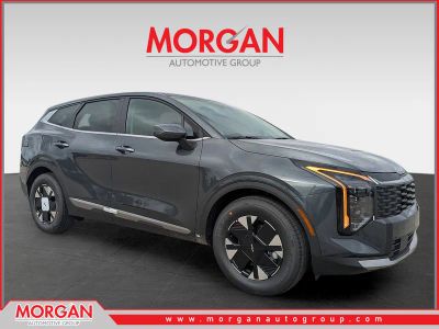 2026 Kia Sportage Hybrid LX in Gravity Gray — front three-quarter view