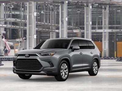 2026 Toyota Grand Highlander Hybrid Limited in Heavy Metal — front three-quarter view