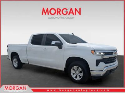 2023 Chevrolet Silverado 1500 LT in White — front three-quarter view