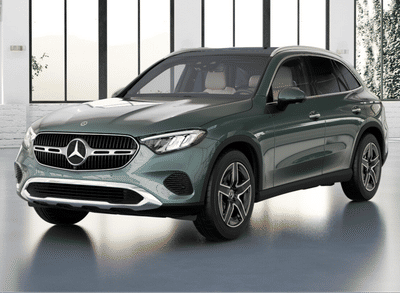 2026 Mercedes-Benz GLC 300 in Verde Silver Metallic — front three-quarter view