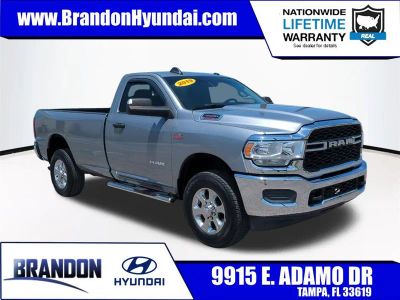 2019 Ram 3500 Tradesman in Silver — front three-quarter view