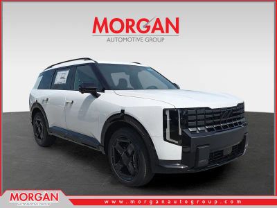 2027 Kia Telluride Hybrid X-Line SX-Prestige in Glacial White Pearl — front three-quarter view