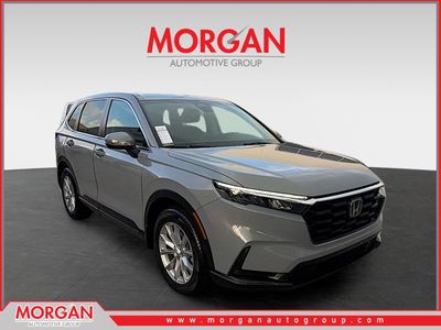 2023 Honda CR-V EX in sparkle silver metallic — front three-quarter view