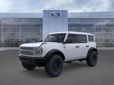 2026 Ford Bronco in Oxford White — front three-quarter view