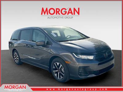 2026 Honda Odyssey EX-L in Modern Steel Metallic — front three-quarter view