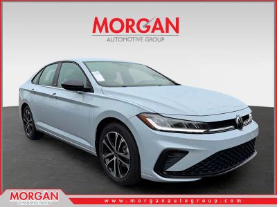 2026 Volkswagen Jetta 1.5T Sport in Gray — front three-quarter view