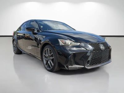 2018 Lexus IS 350 in Black — front three-quarter view