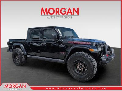 2020 Jeep Gladiator Rubicon 4X4 in Black — front three-quarter view