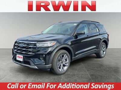 2026 Ford Explorer Active with 200A Pkg in Black — front three-quarter view