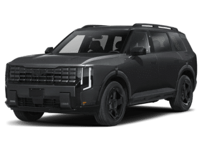 2027 Kia Telluride X-Line EX in Black — front three-quarter view