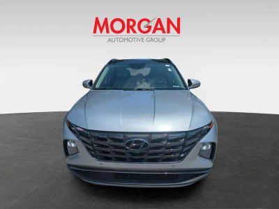 2022 Hyundai Tucson — rear three-quarter view