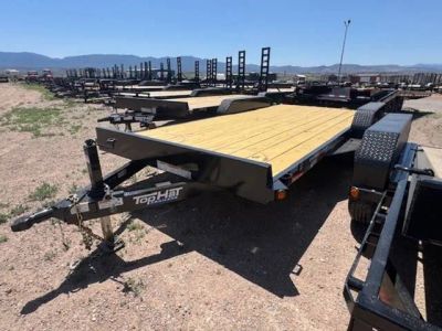 2025 TOP HAT "DCH" 18' x 83" CAR HAULER — front three-quarter view