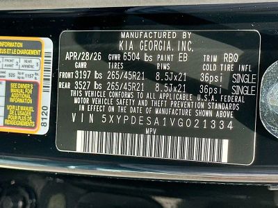 2027 Kia Telluride Hybrid — photo 35 view