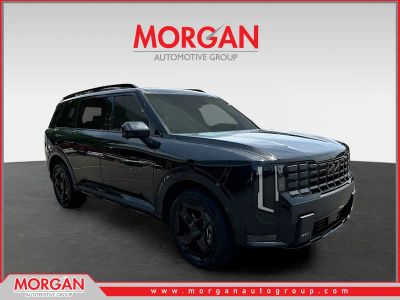 2027 Kia Telluride Hybrid X-Line SX in Black — front three-quarter view