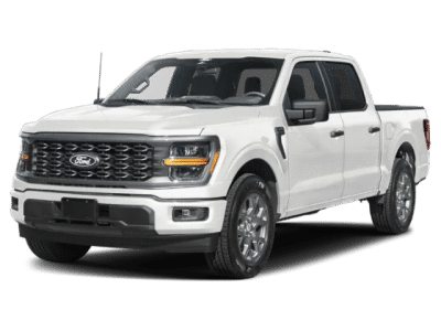 2026 Ford F-150 STX in White — front three-quarter view