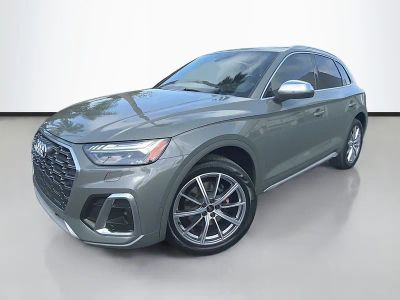 2023 Audi SQ5 Prestige in Chronos Gray Metallic — front three-quarter view
