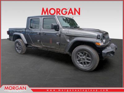 2025 Jeep Gladiator Sport S in Gray — front three-quarter view