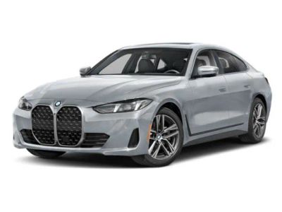 2026 BMW 4 Series 430i in Brooklyn Grey Metallic — front three-quarter view