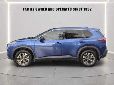 2021 Nissan Rogue — rear three-quarter view