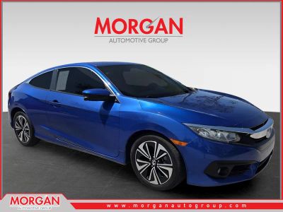 2018 Honda Civic EX-T in Blue — front three-quarter view