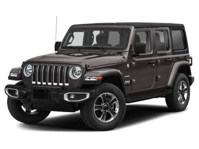 2020 Jeep Wrangler Unlimited Rubicon in Ocean Blue Metallic Clearcoat — front three-quarter view