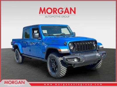 2026 Jeep Gladiator Willys in Blue — front three-quarter view
