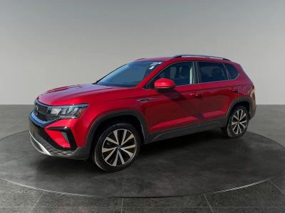 2022 Volkswagen Taos — rear three-quarter view
