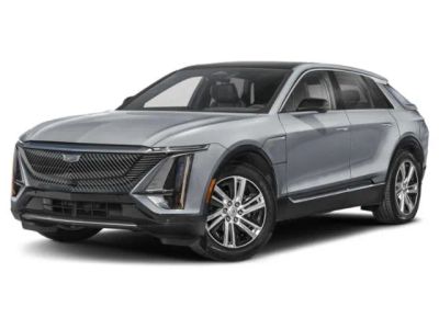 2024 Cadillac LYRIQ Tech in Emerald Lake Metallic — front three-quarter view