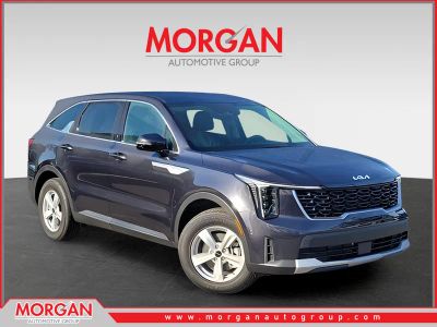2026 Kia Sorento LX in Gray — front three-quarter view