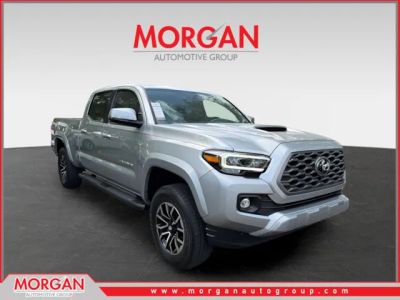 2023 Toyota Tacoma TRD Sport in Silver — front three-quarter view