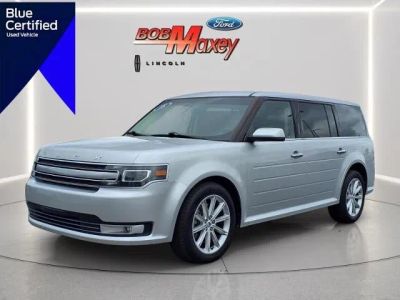 2018 Ford Flex Limited in Ingot Silver Ux — front three-quarter view