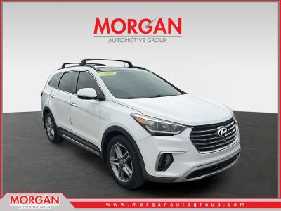 2018 Hyundai Santa Fe Limited Ultimate in Monaco White — front three-quarter view