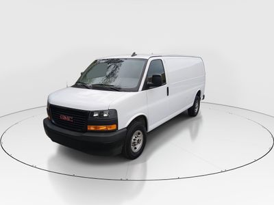 2023 GMC Savana Cargo Van — rear three-quarter view