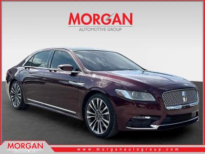 2018 Lincoln Continental Reserve in Burgundy Velvet Metallic Tinted Clearcoat — front three-quarter view