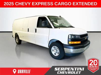 2025 Chevrolet Express Cargo WT in Summit White — front three-quarter view