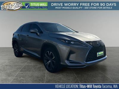 2022 Lexus RX 350 in Atomic Silver — front three-quarter view